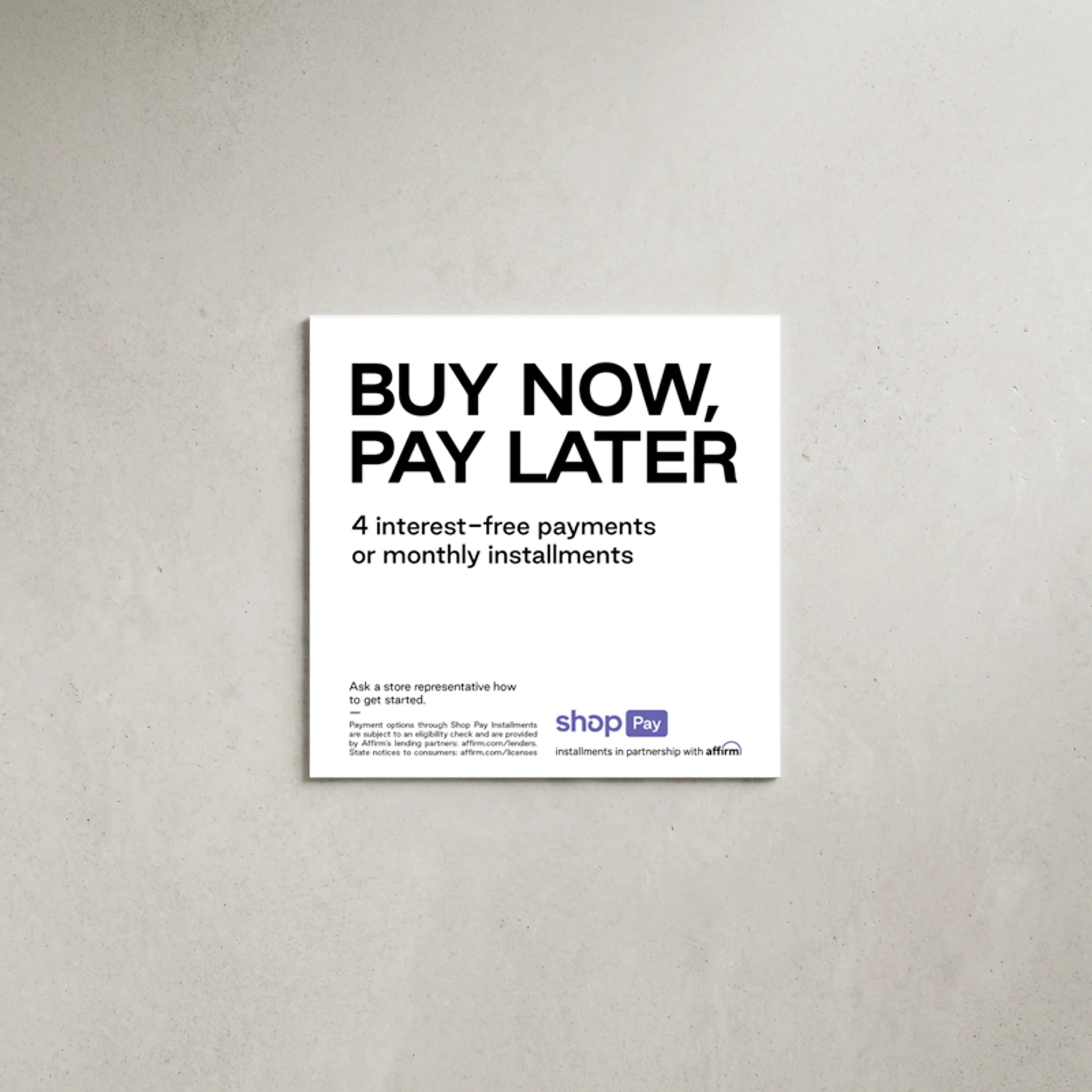 Shop Pay Installments marketing kit