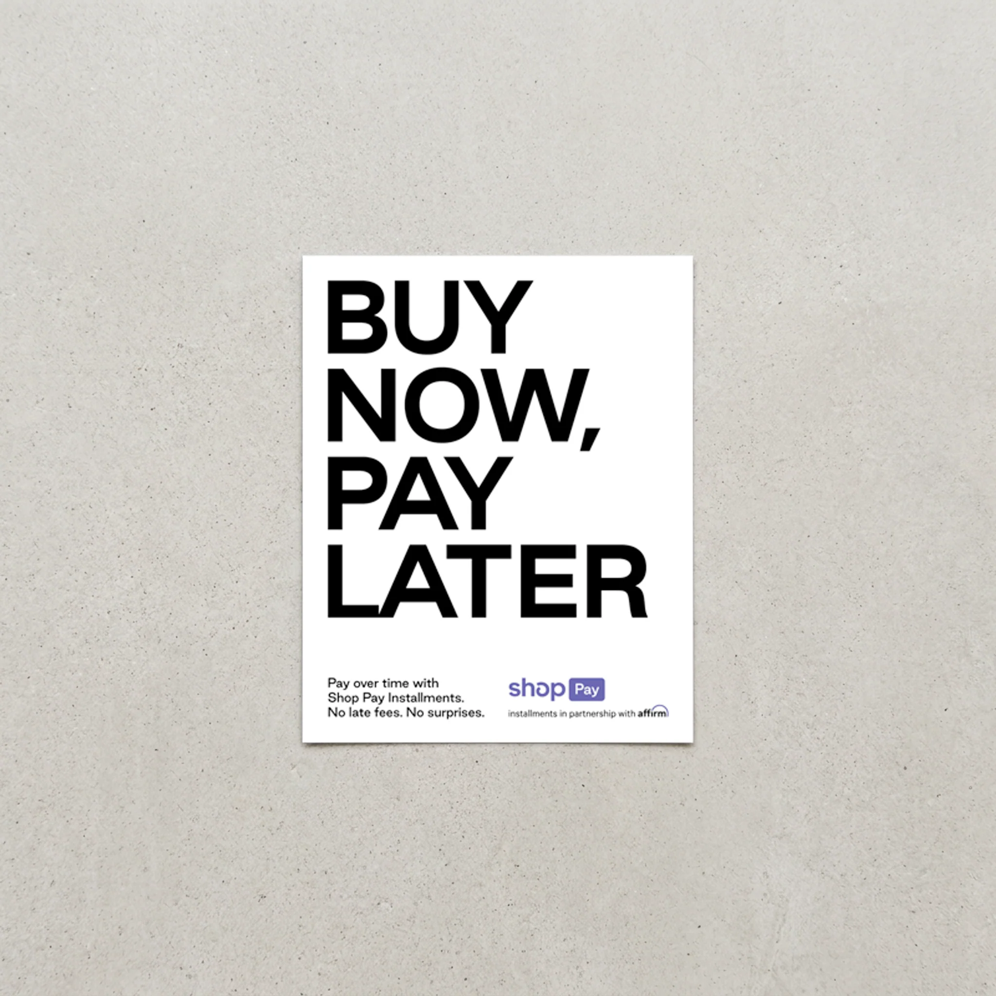 Shop Pay Installments marketing kit